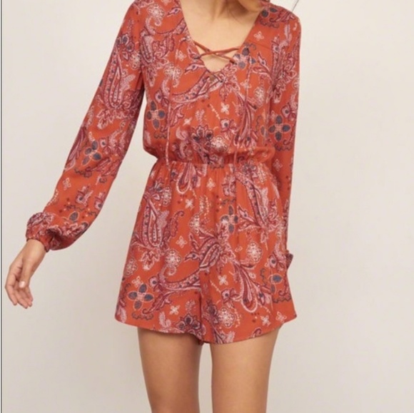 Abercrombie & Fitch Pants - Abercrombie and Fitch paisley romper